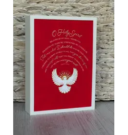 Be Still Prayer Space Illustration in Box Frame - Red O Holy Spirit | Be Still Prayer Space