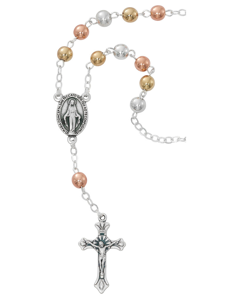 McVan 6mm Copper, Silver, Bronze Auto Rosary