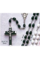 Religious Art Inc Rosary - Black Plastic Beads
