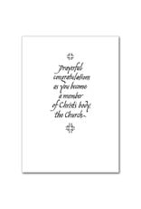 Altar + Home Reborn, Confirmed, Nourished RCIA Full Initiation Congratulations Card