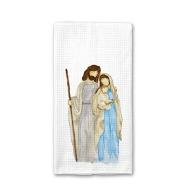 Crows Nest Atelier Holy Family Watercolor Tea Towel