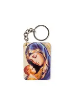 Logos Trading Post Virgin of Tenderness - Wooden Icon Keychain