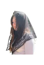 Oremus Mercy Jerusalem Veil  -Black