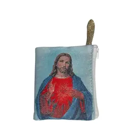 Oremus Mercy Sacred Heart of Jesus Rosary Pouch (3" x 4")