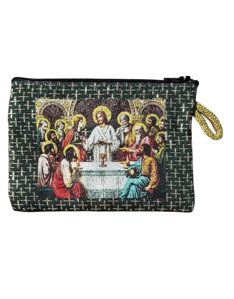 Oremus Mercy Rosary Pouch - Last Supper 4" X 6"