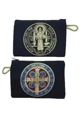 Oremus Mercy Rosary Pouch -St. Benedict Medal (6″ x 4″)