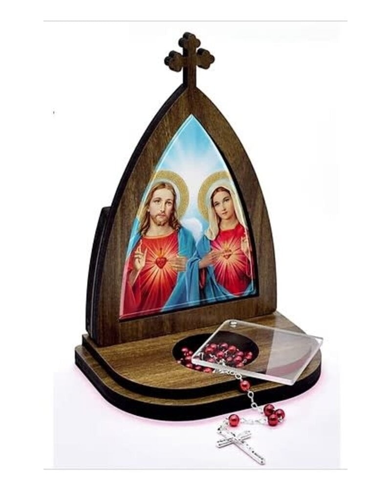 Blessed Americas Sacred and Imaculate Hearts Chapel Rosary Holder