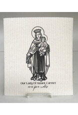 Crows Nest Atelier Our Lady of Mount Carmel Swedish Dishcloth
