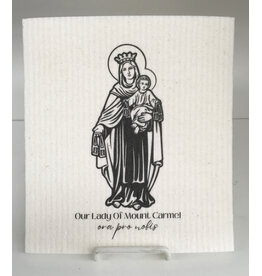 Crows Nest Atelier Our Lady of Mount Carmel Swedish Dishcloth