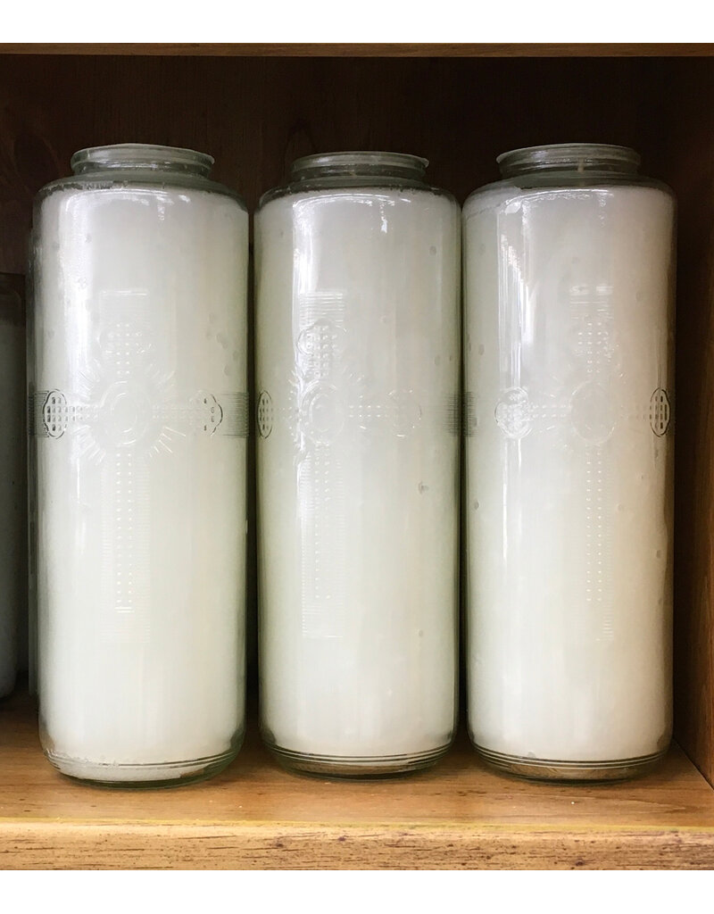 Cathedral Candle Co. Sacralux 12% Beeswax 8 Day Glass Bottle