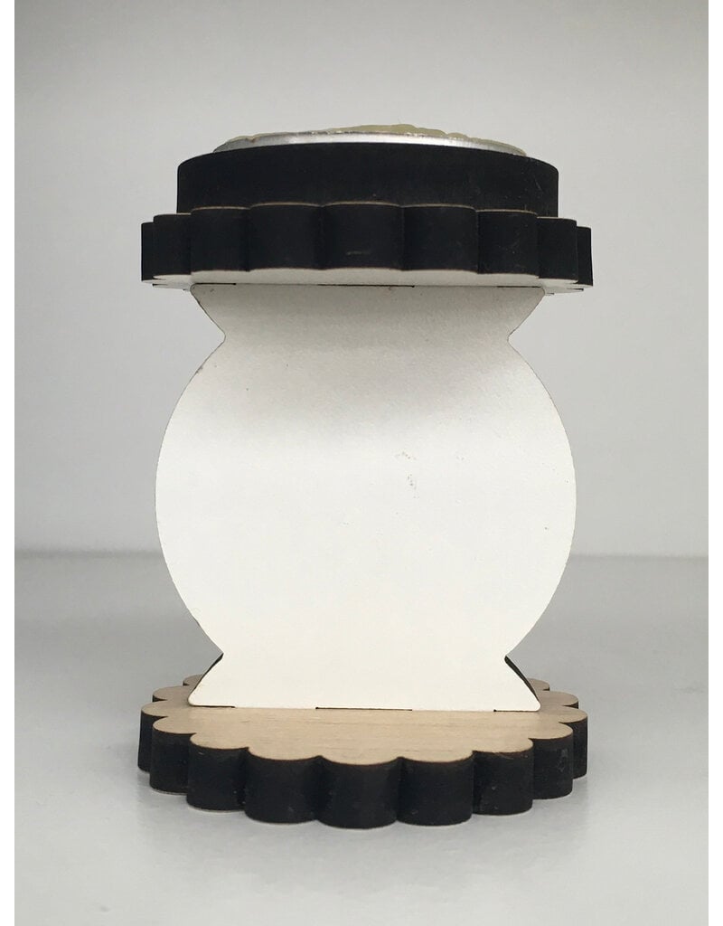 Blessed Americas Mini Our Lady of Lourdes Wood Stand with Candle