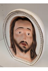 Vintage Illusion Jesus Porcelain Plaque