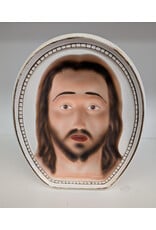 Vintage Illusion Jesus Porcelain Plaque