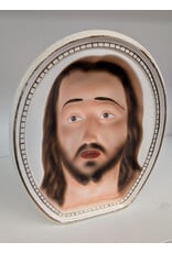 Vintage Illusion Jesus Porcelain Plaque