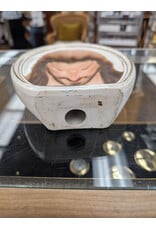 Vintage Illusion Jesus Porcelain Plaque