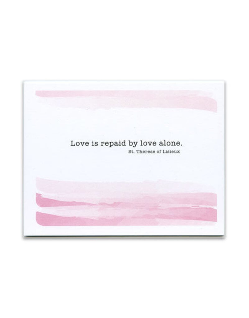 Pio Prints Love is Repaid, St. Therese of Lisieux Thank You Card Pack