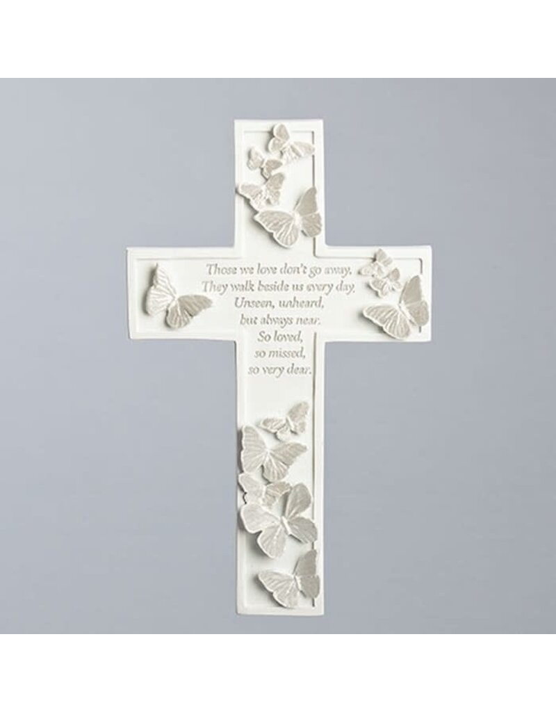Roman, Inc 8" Wall Cross - Butterfly Memorial: Those We Love...