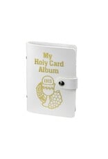 WJ Hirten White Leather My Holy Card Album