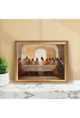 P. Graham Dunn Last Supper Collection Gold Linen Framed Art - Last Supper (17.75" W x 13.75" H)