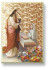 WJ Hirten First Communion Mosaic Plaque (Girl)