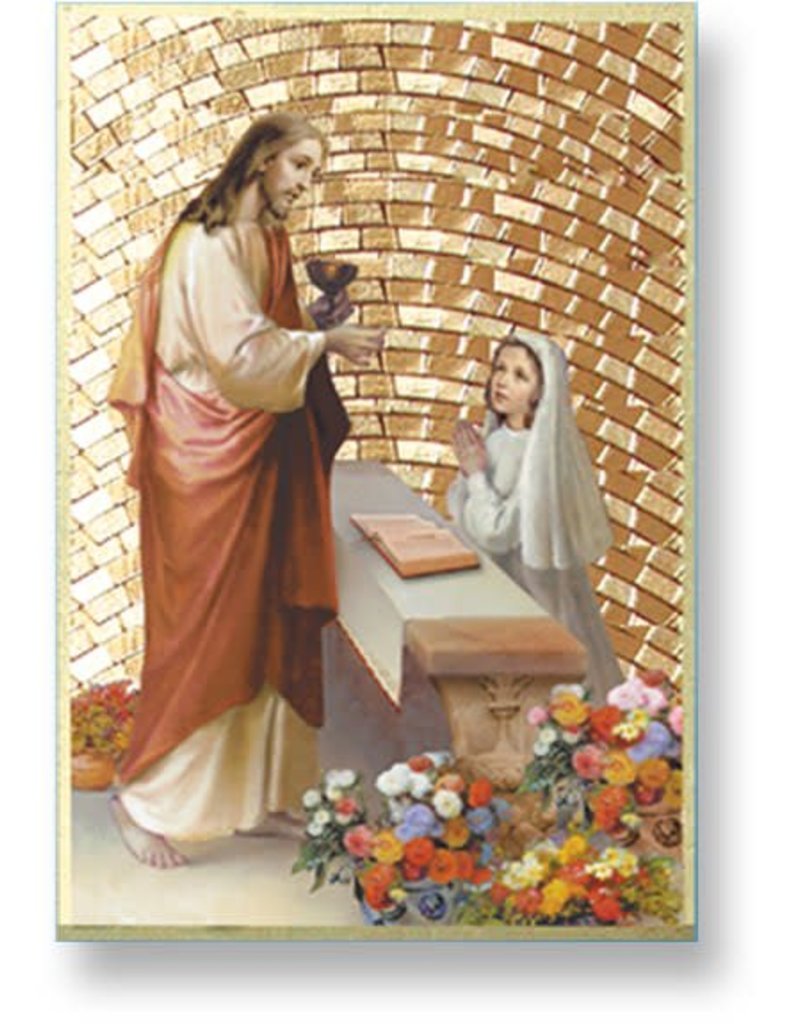 WJ Hirten First Communion Mosaic Plaque (Girl)