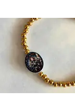 Holy Water Bracelet Holy Water Joan of Arc Bracelet, Waterproof, Gold