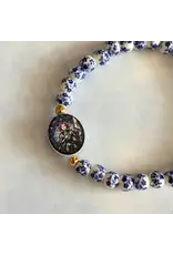 Holy Water Bracelet Holy Water Joan of Arc Porcelain Bracelet, Waterproof, Gold