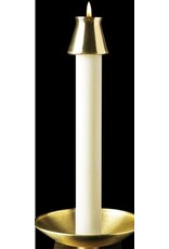 Cathedral Candle Co. 51% Beeswax 1 1/8" x 10 1/2" Candle (Box of 18) plain end