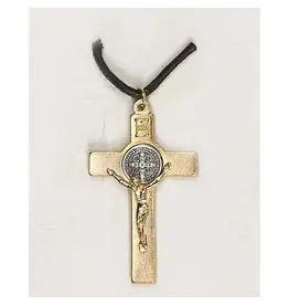 Lumen Mundi Saint Benedict Gold Tone Classic Crucifix