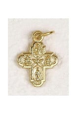 Lumen Mundi Four Way Gold Tone Bracelet Crucifix