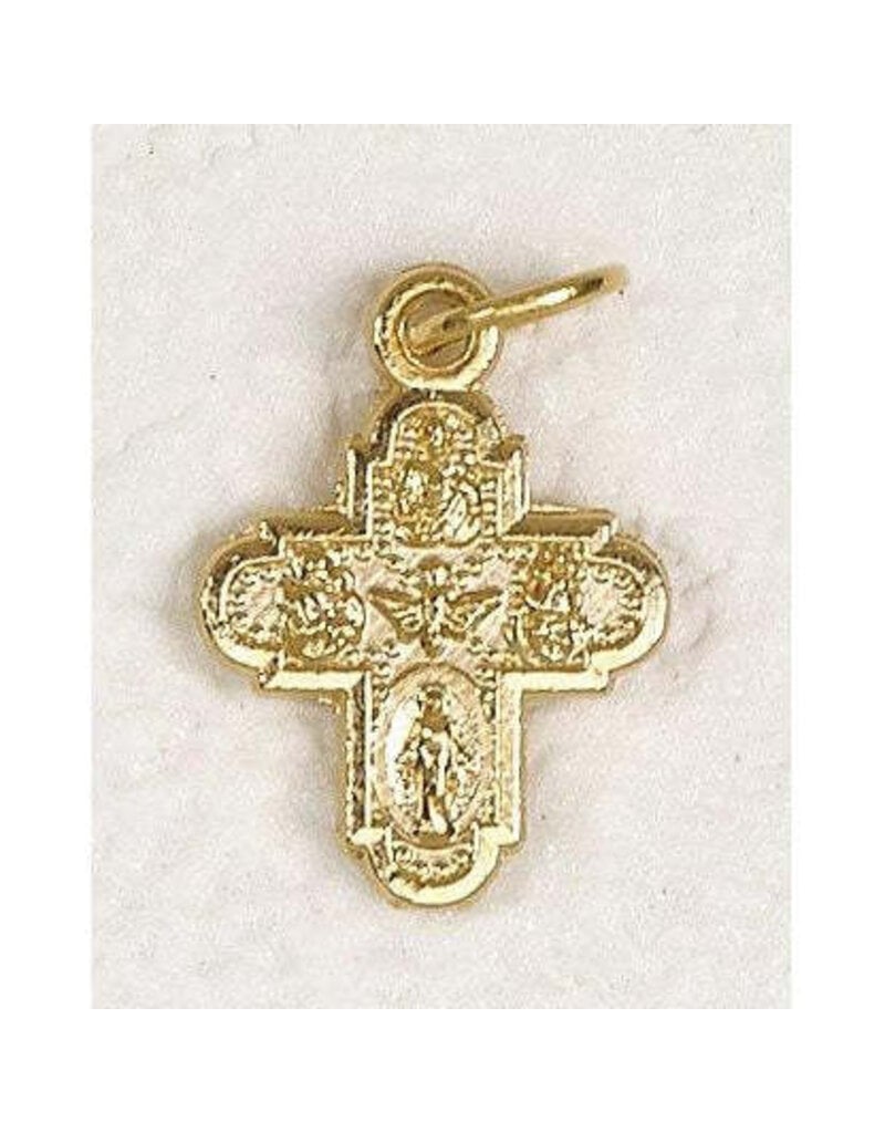 Lumen Mundi Four Way Gold Tone Bracelet Crucifix
