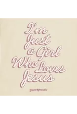 Kerusso Grace & Truth Womens Hooded T-Shirt Just A Girl - L