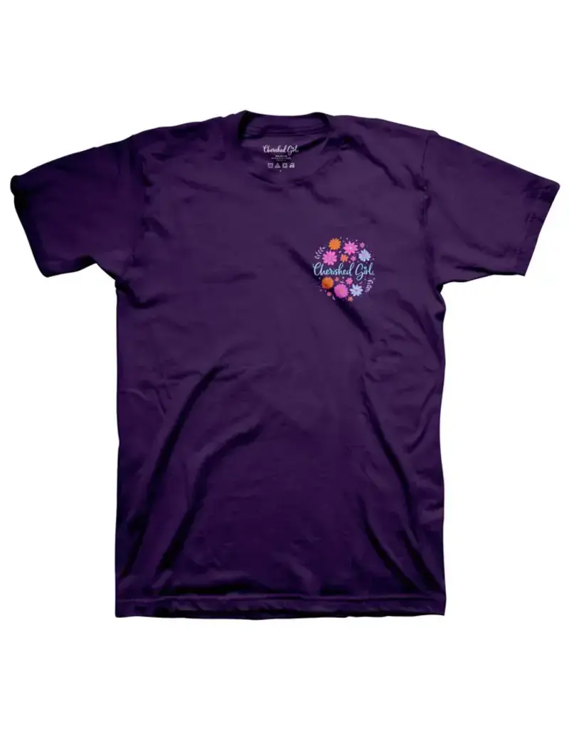Kerusso Cherished Girl Womens T-Shirt Bloom Where God Plants - L
