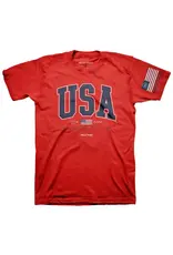Kerusso Hold Fast Adult T-Shirt USA Strong Red - S