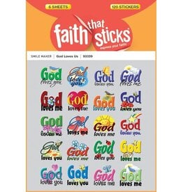 Anchor Productions Sticker-God Loves Us (6 Sheets) (Faith That Sticks)