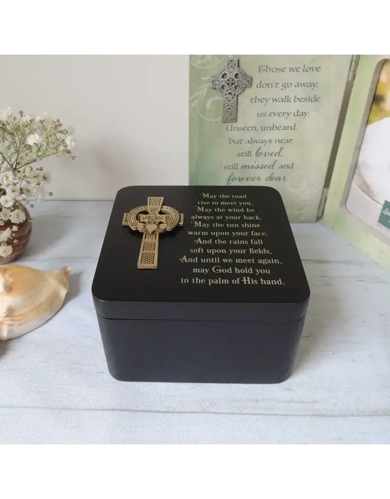 Abbey & CA Gift Irish Claddagh Cross Keepsake Box