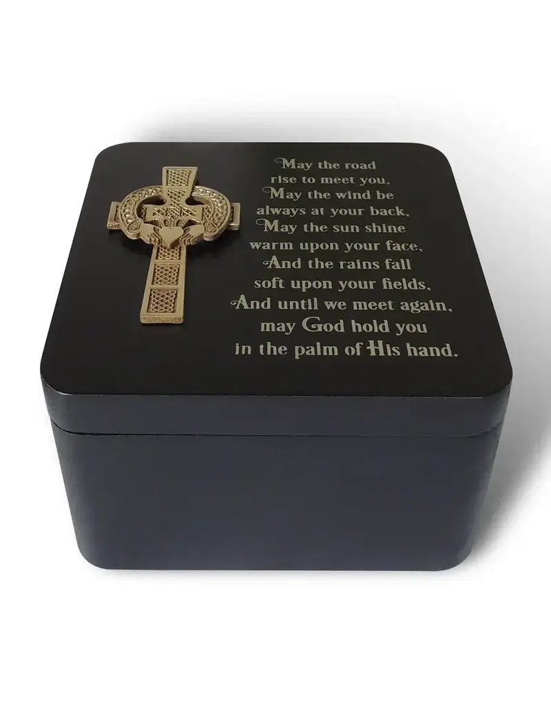 Abbey & CA Gift Irish Claddagh Cross Keepsake Box