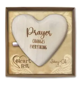 Abbey & CA Gift Heartfelt Wood Message Heart - Prayer