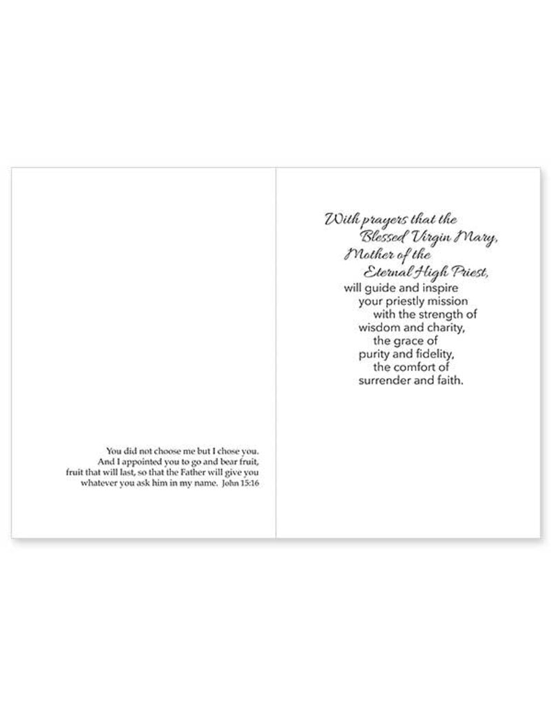 Altar + Home Mary Mother of Priests Ordination Congratulations Card