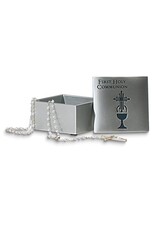 Reflections of Love First Holy Communion Rosary Keepsake Stone Resin Box