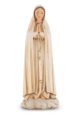 WJ Hirten 4" Statue with Prayer Card Our Lady of Fatima