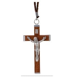 Religious Art Inc Wood Crucifix on 30" cord