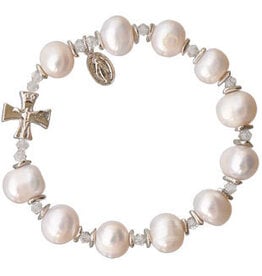 Sine Cera Pearl Rosary Bracelet (10mm)