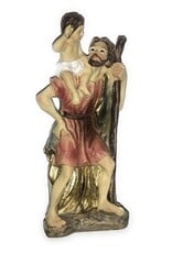 WJ Hirten 4" Statue with Prayer Card St. Christopher