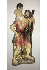 WJ Hirten 4" Statue with Prayer Card St. Christopher