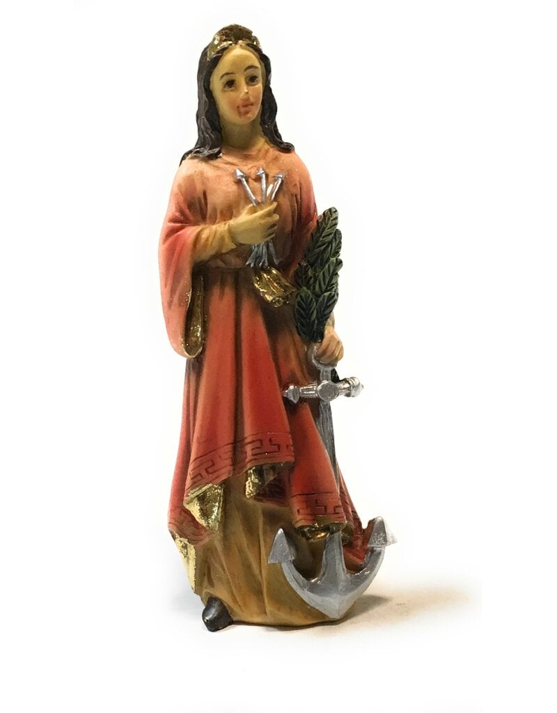 WJ Hirten 4" Statue with Prayer Card St. Philomena