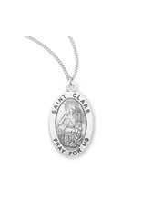 HMH Religious Sterling Silver St. Clare Medal
