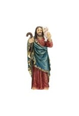 WJ Hirten 4" Statue of The Good Shepherd with Prayer Card