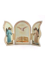 WJ Hirten 5" x 3" Seven Gifts of the Holy Spirit Confirmation Triptych