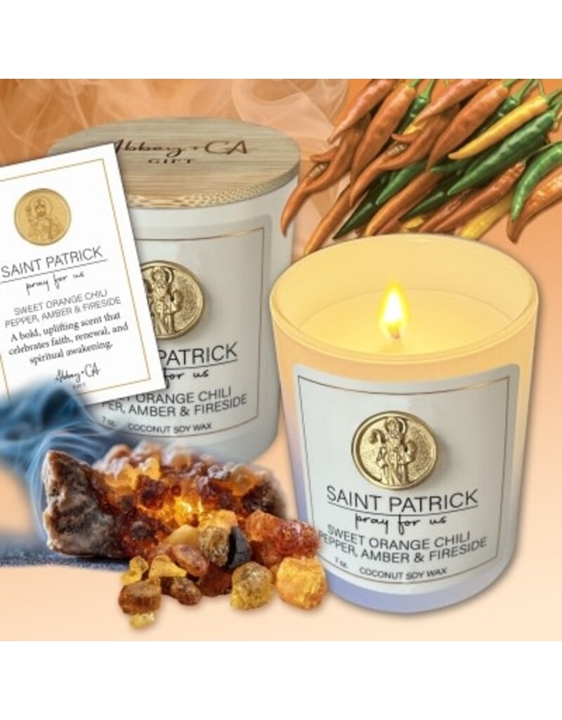 Cathedral Art St. Patrick - Sweet Orange Chili Pepper, Amber, Fireside Candle